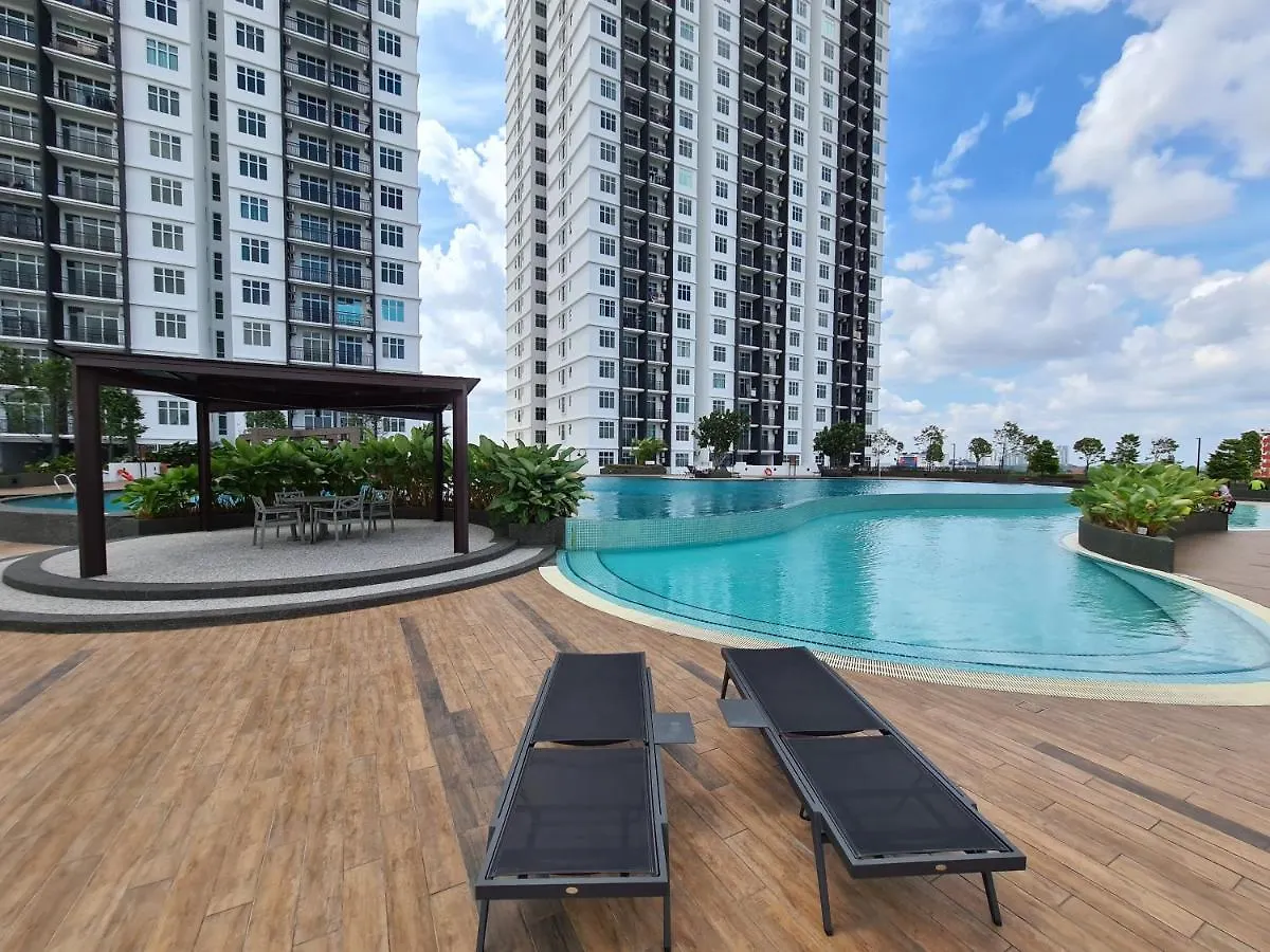 Apartmán Eid Sks Habitat -Free Wifi Netflix, Larkin, Johor Bahru 0*,  Malajsie