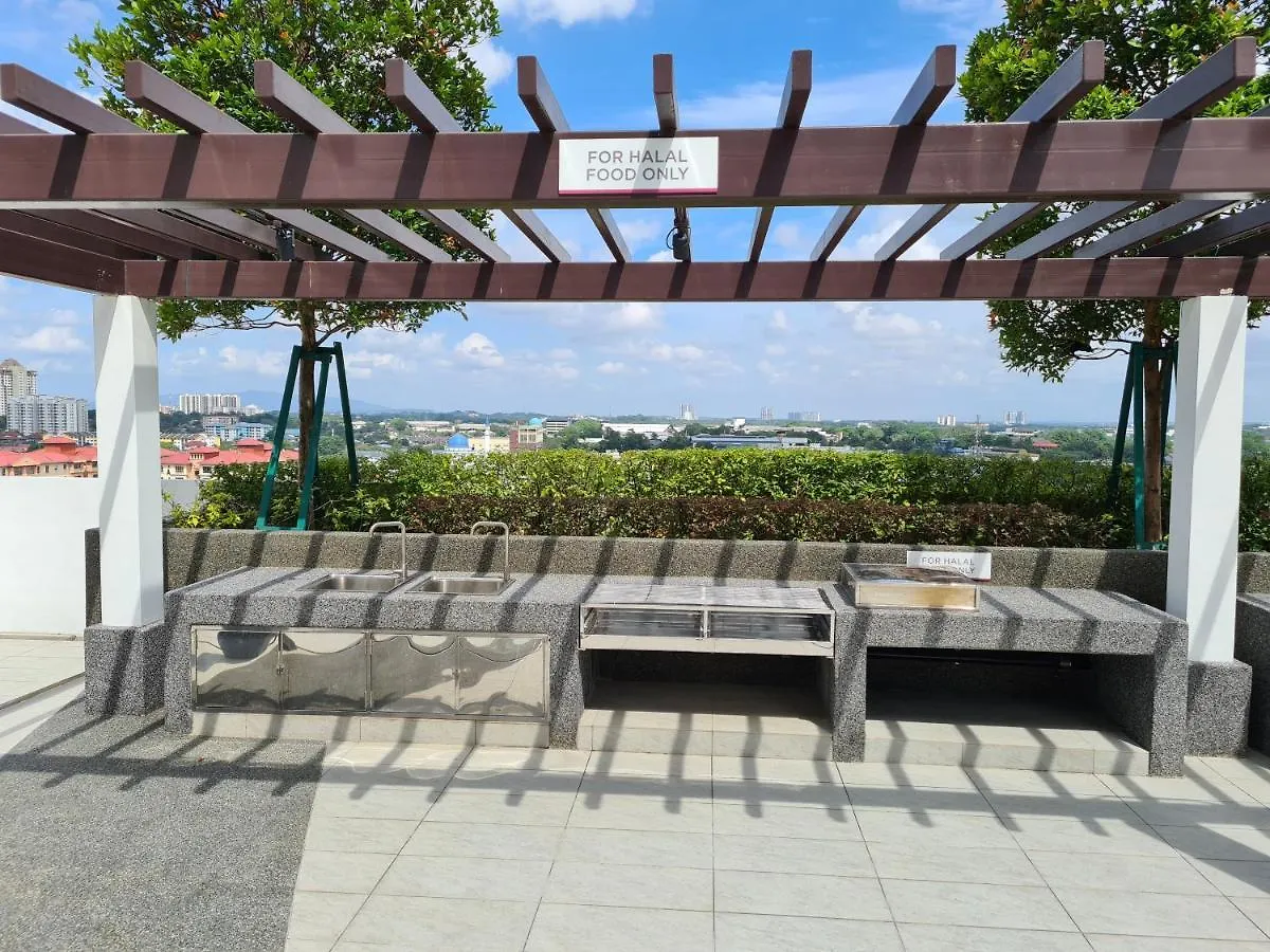 Apartmán Eid Sks Habitat -Free Wifi Netflix, Larkin, Johor Bahru 0*,  Malajsie